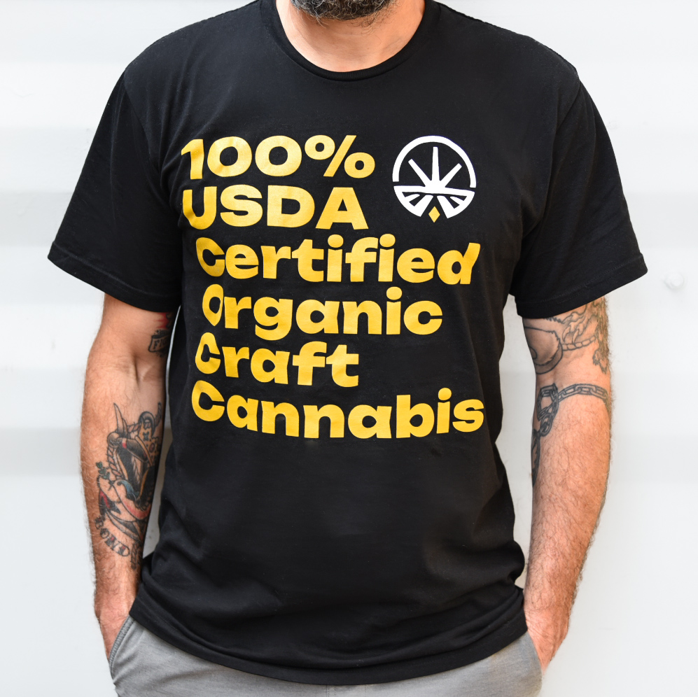 100% USDA Organic tee