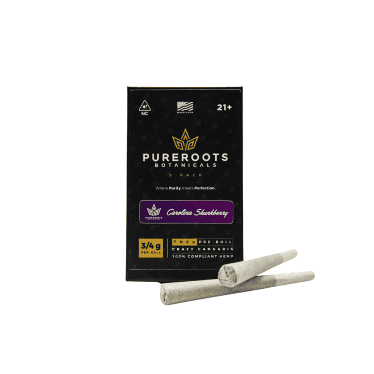 Carolina Skunkberry THCA Pre-Rolls packaging