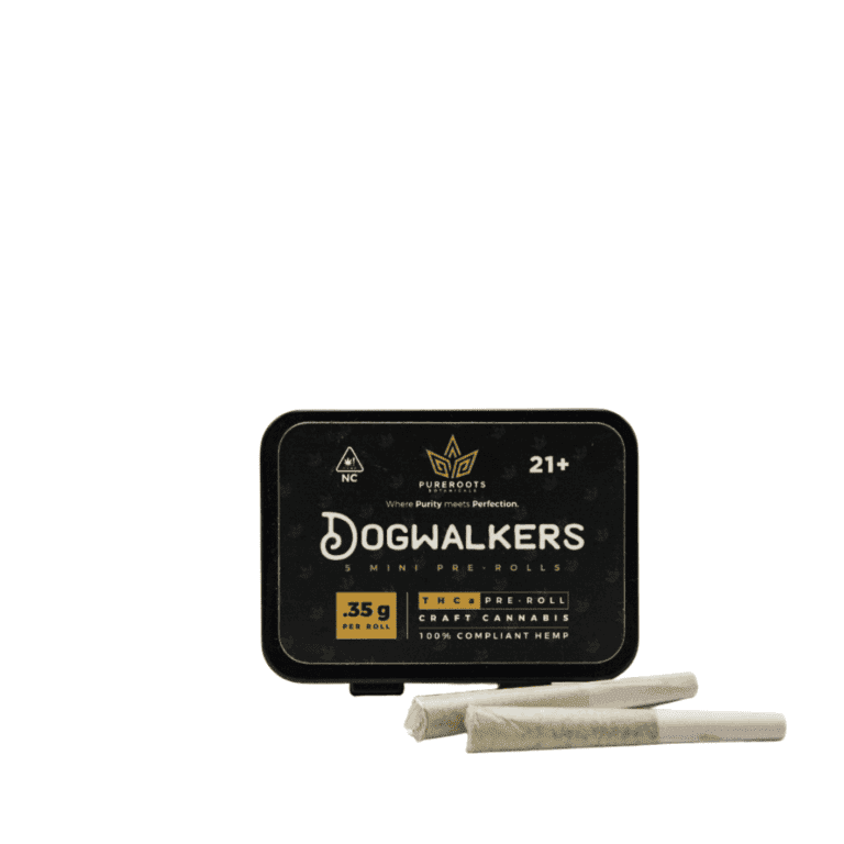 Dog Walkers THCA Pre-Rolls Packaging