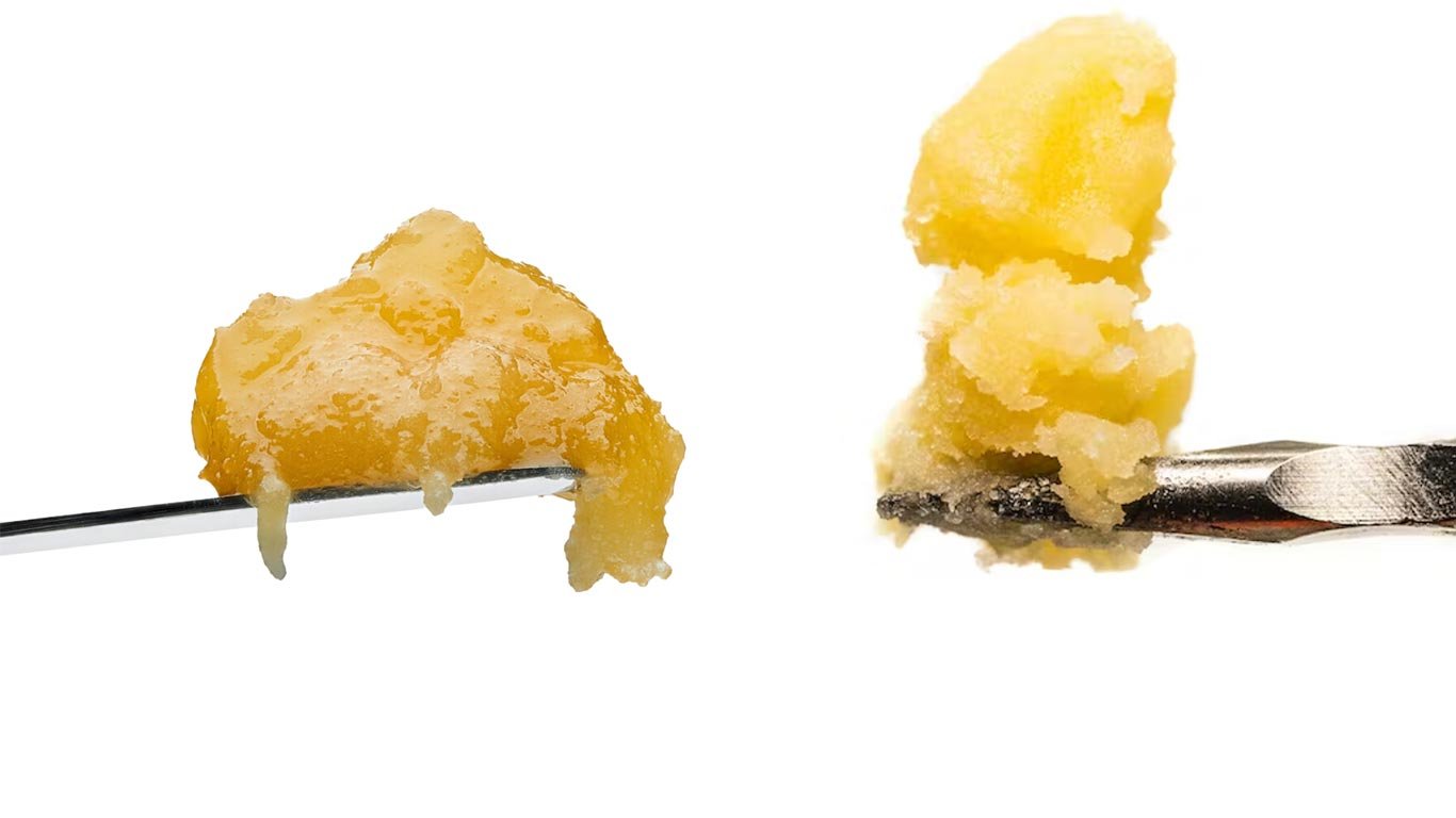 Live Rosin on the left and Live Resin on the right